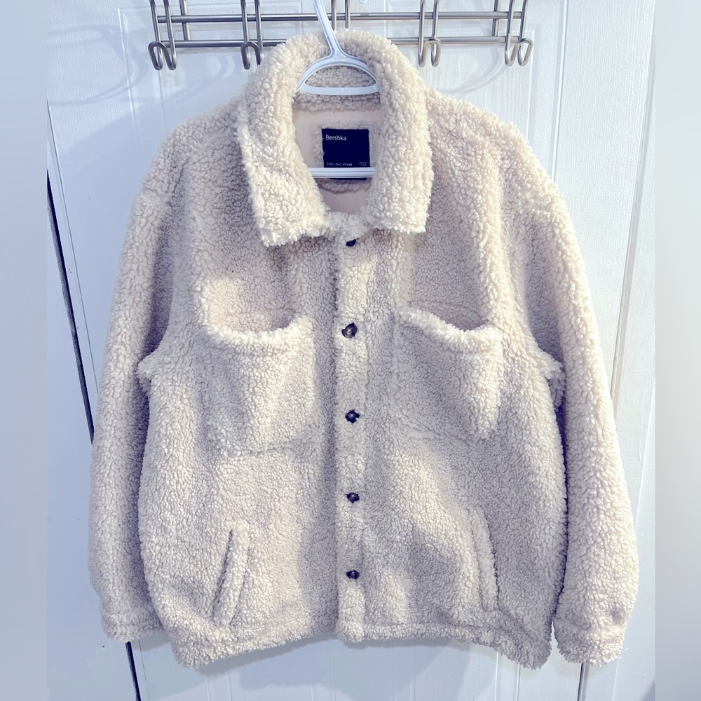 Bershka Sherpa shirt